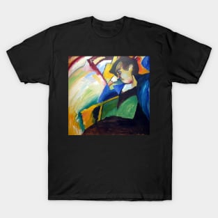 High Resolution Wassily Kandinsky Dame Gabriele Münter 1910 T-Shirt